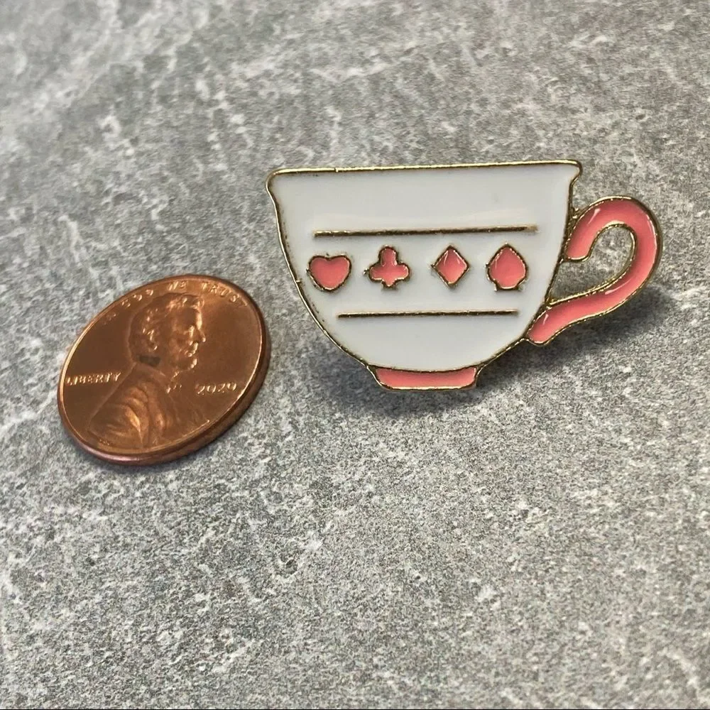 Tea Cup Alice Wonderland Collection Enamel Pin